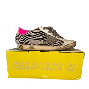 Kids gold goose sneakers